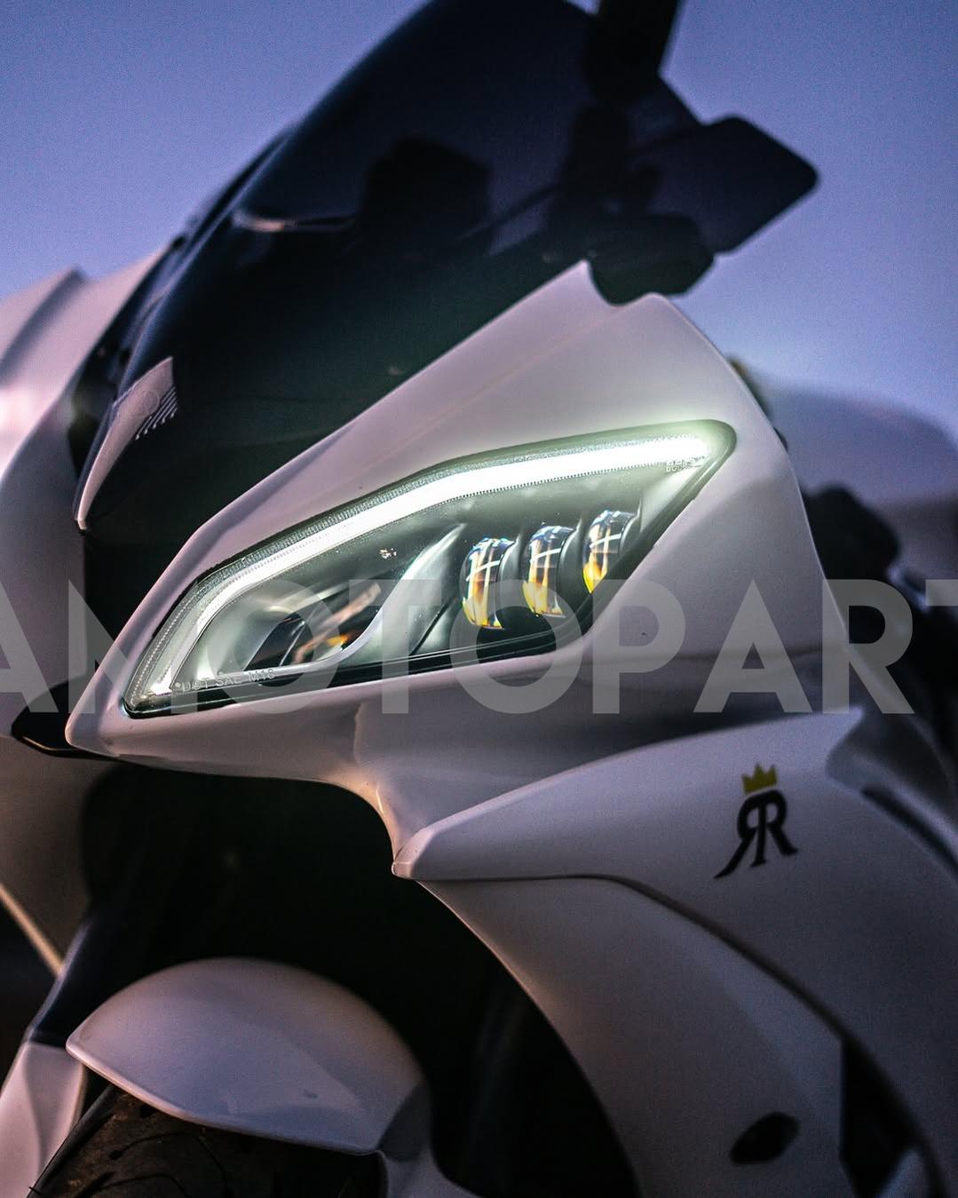 Amotopart 2008-2016 ヤマハ YZF 600 R6 パールホワイト フェアリング