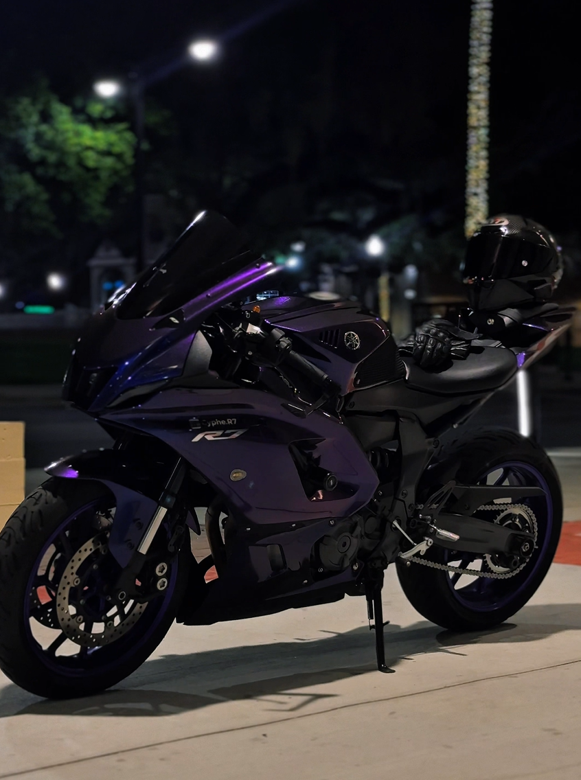 Amotopart 2021-2025 Yamaha YZF-R7 Gradient Blue Purple Fairing Kit