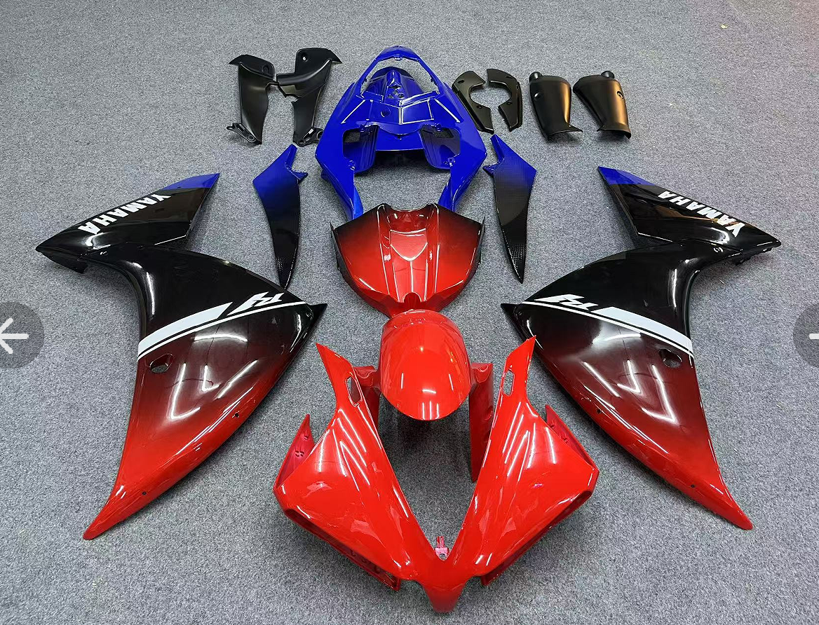 Amotopart 2012-2014 Yamaha YZF 1000 R1 Black Blue Red Fairing Kit
