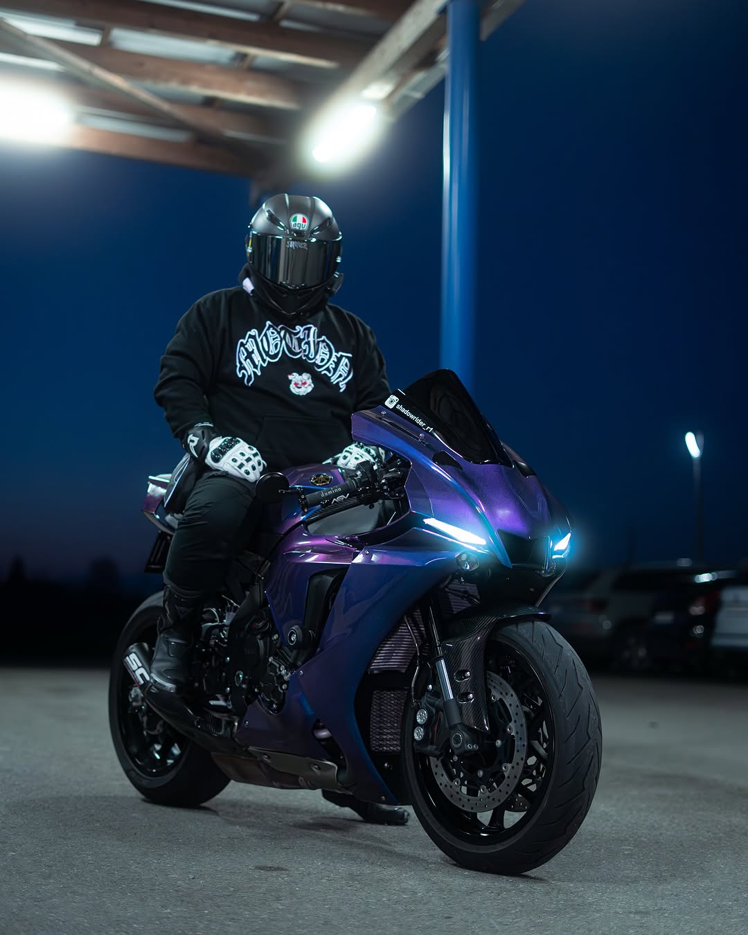 Amotopart 2020-2024 Yamaha YZF R1 Glossy Grey Fairing Kit