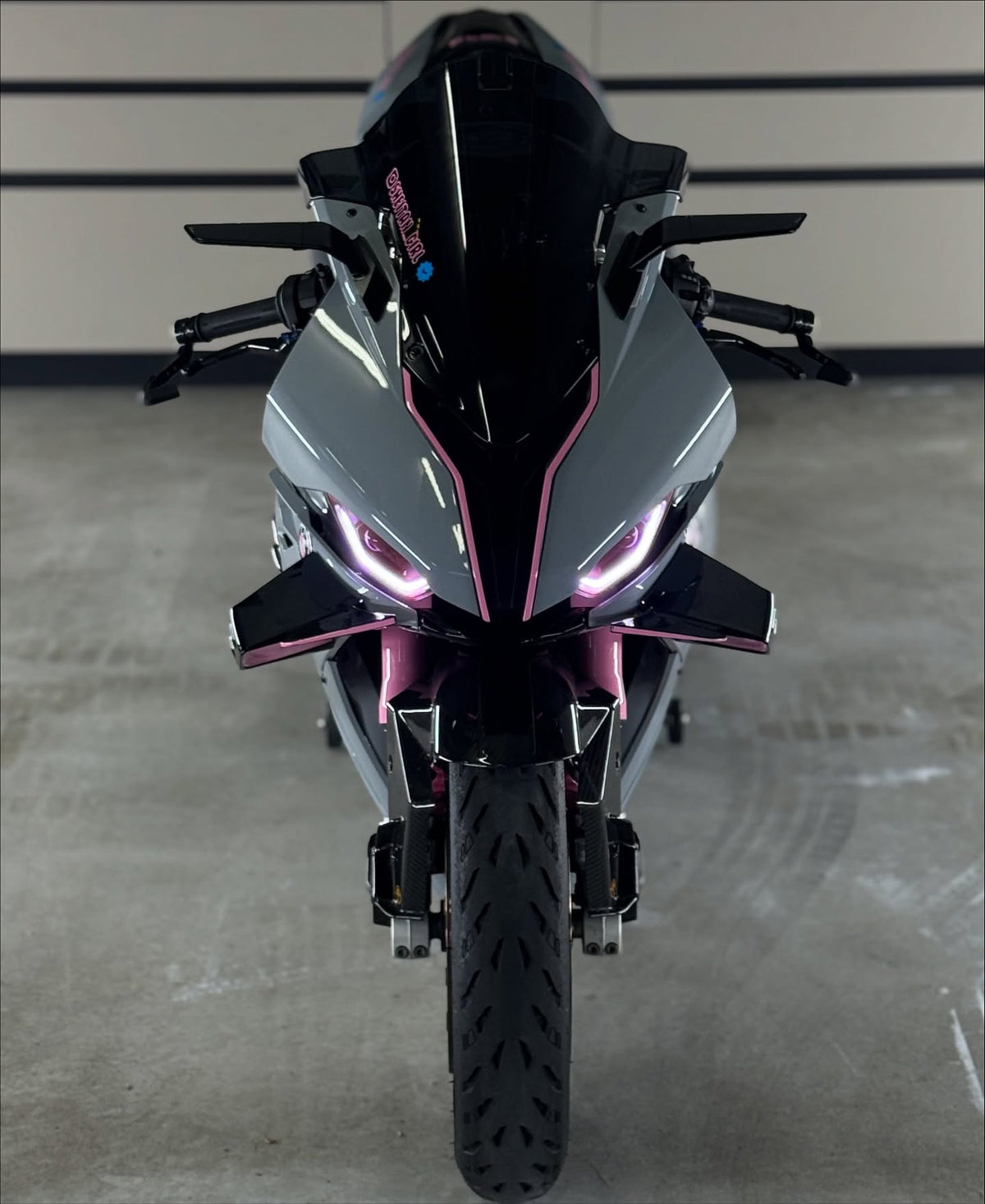 Amotopart 2019-2022 BMW M1000RR S1000RR Grå Pink Fairing Kit