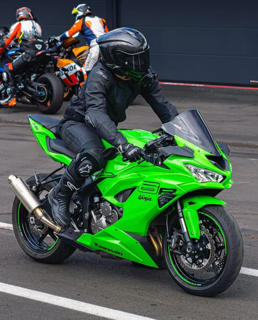 Amotopart 2019-2023 Kawasaki ZX6R Full Green Fairing Kit