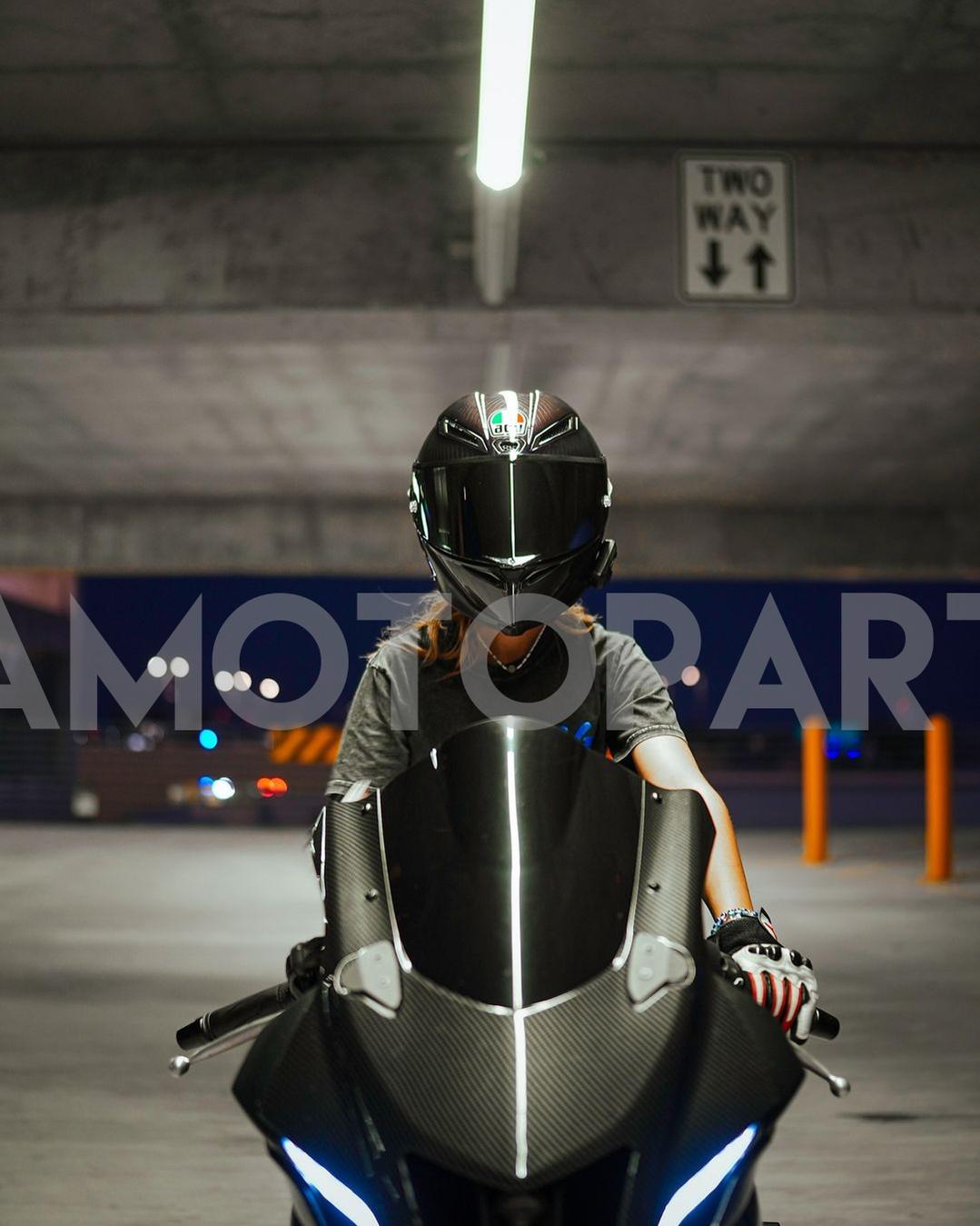 AMOTOPART 2021-2025 YAMAHA YZF-R7 kolfiberblått fairing kit