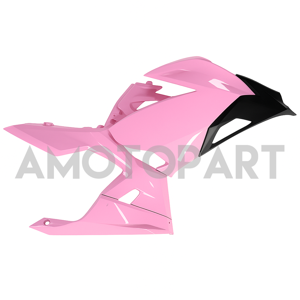 Amotopart 2018-2024 Kawasaki EX400 Ninja400 Baby Pink Fairing Kit
