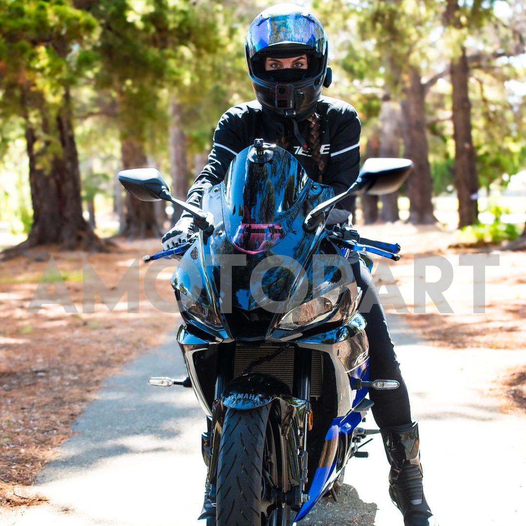 Amotopart 2022-2024 Yamaha YZF-R3 & R25 Blue Black Fairing Kit