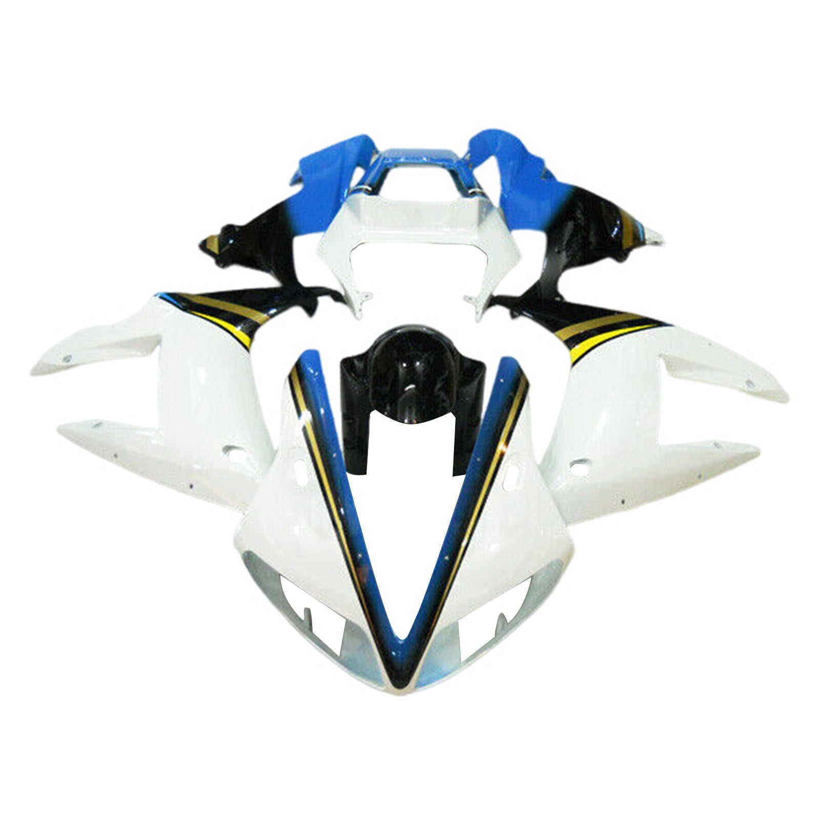 Amotopart 2002-2003 Yamaha YZF R1 Kit de carenado azul negro blanco