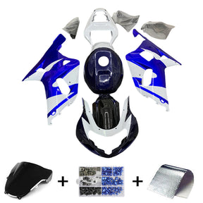 Amotopart Suzuki 01–03 GSXR600 &amp; 00–03 GSXR750 Blau Weiß Style3 Verkleidungssatz