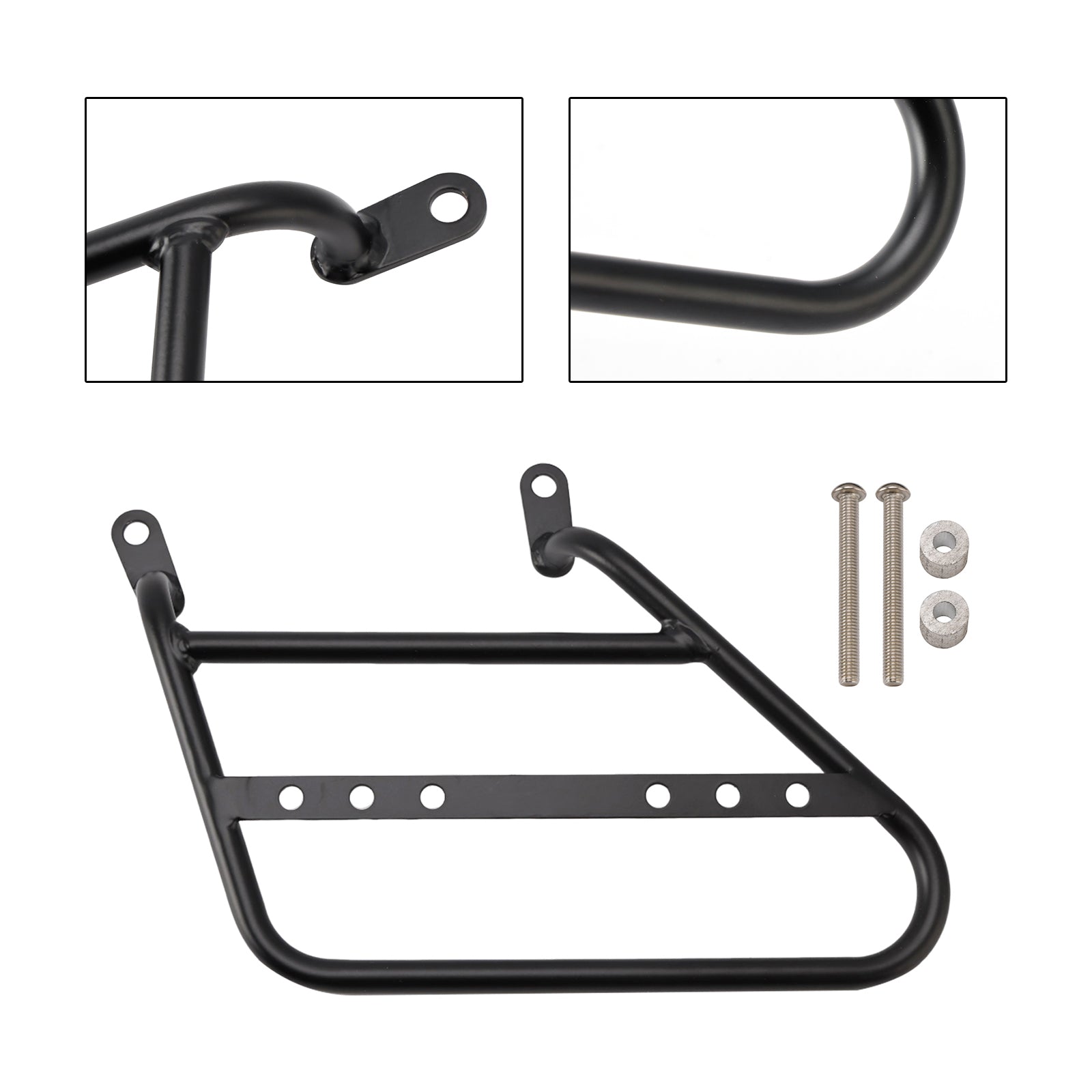 21-24 Meteor 350 Side Bag Racks Saddlebag Mounting Bracket Black Right