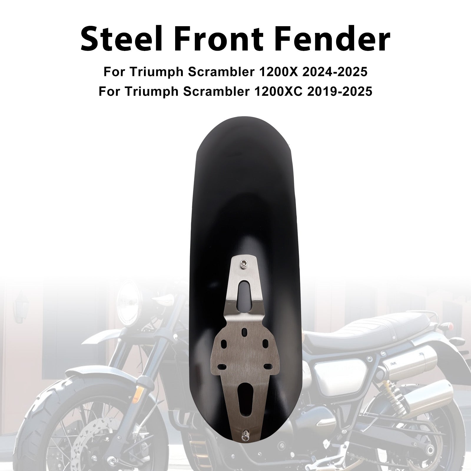 2019-2025 Scrambler 1200X 1200XC 1200XE Steel Front Fender Mudguard