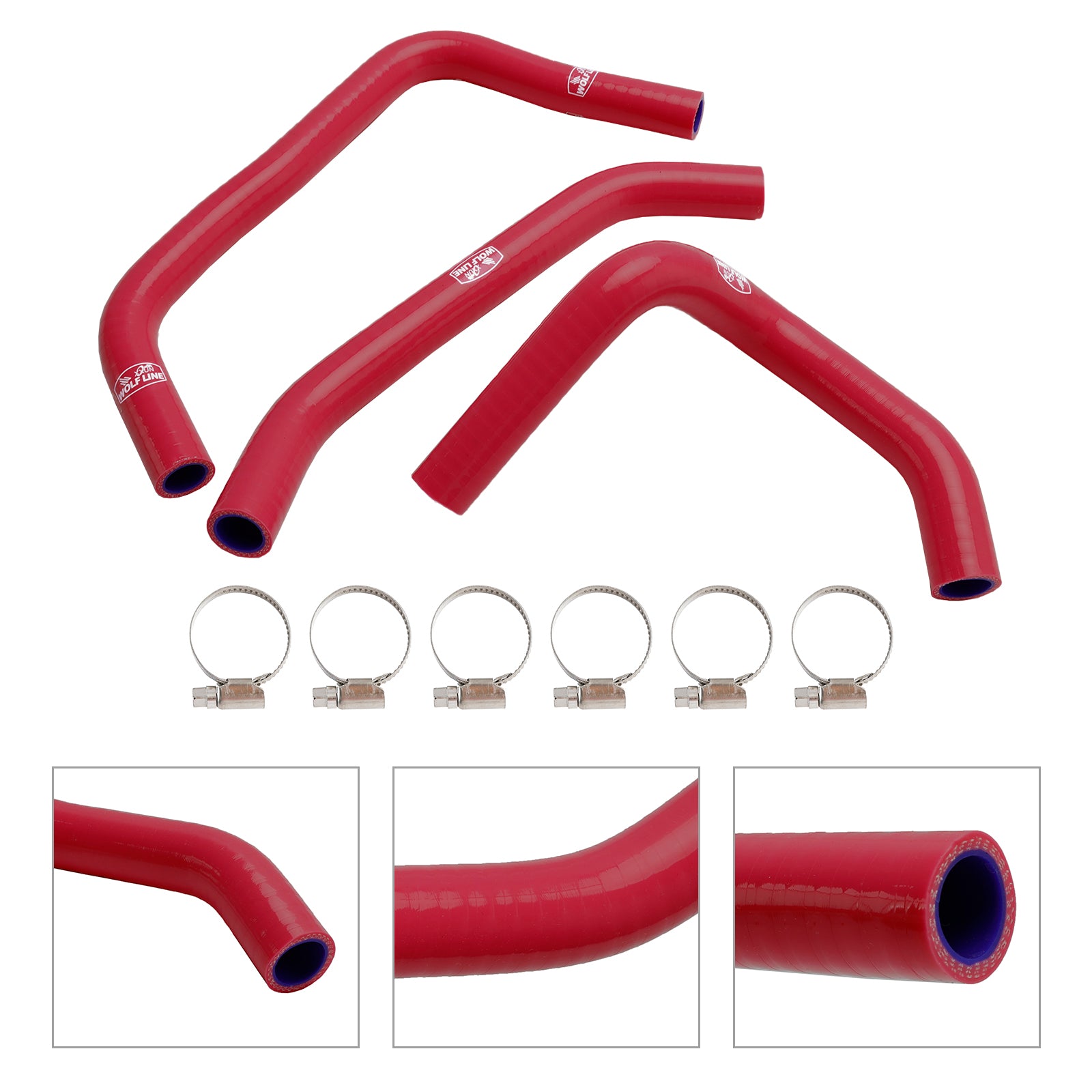 23-24 Kawasaki ZX4R ZX-4RR Silicone Radiator Coolant Hose Kit