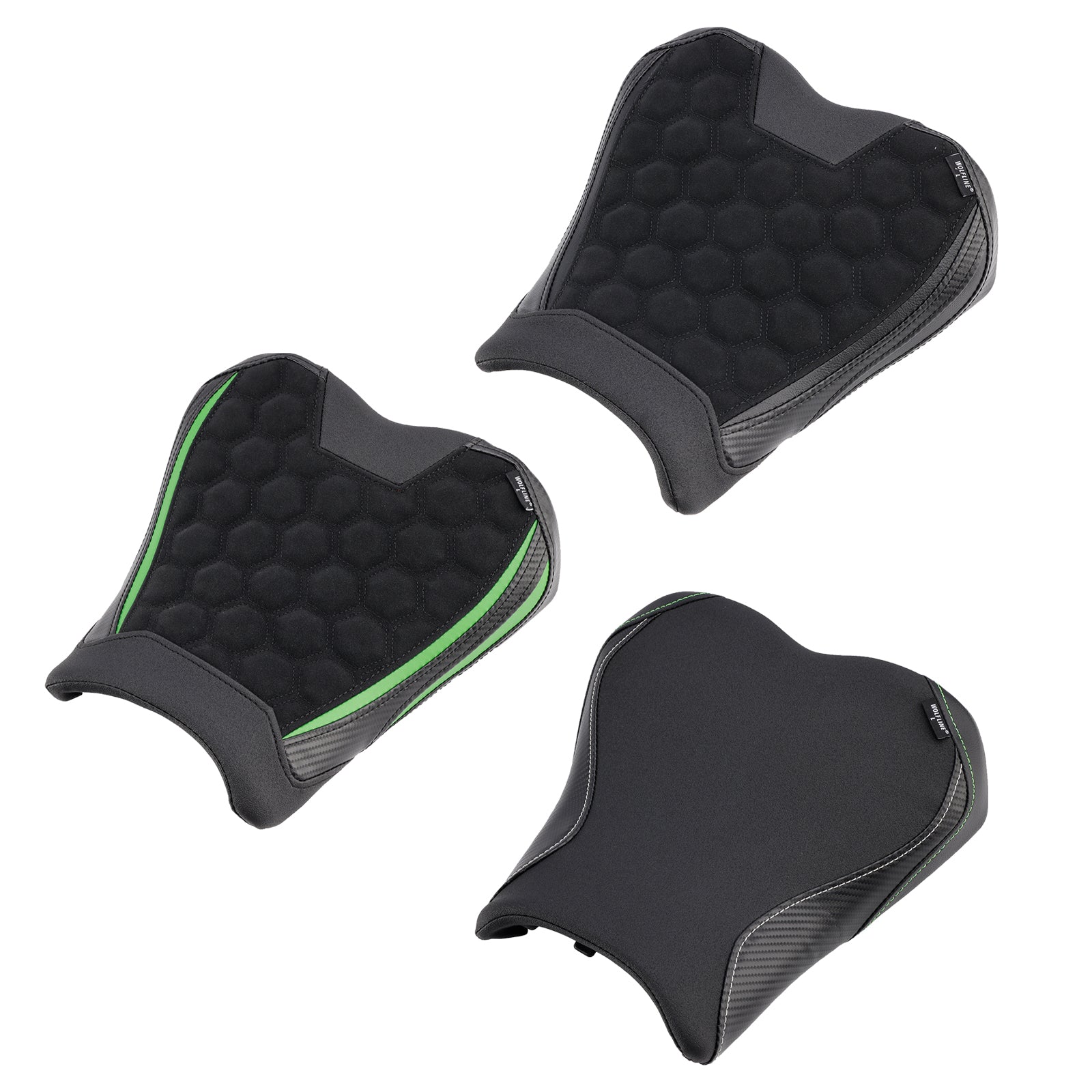 2023 Kawasaki Ninja Zx-4R Zx-4Rr  Front Driver Seat Raider Cushion Green