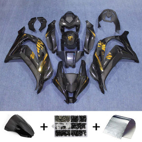 Amotopart 2016-2020 ZX10R Kawasaki Carbon Fiber&Gold Fairing Kit