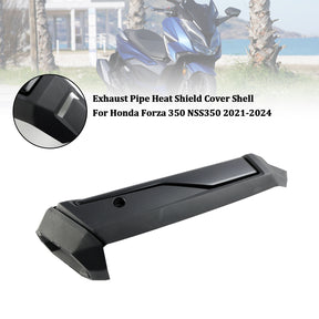 2021-2024 Honda Forza 350 NSS350 Cubierta protectora térmica para tubo de escape, color negro mate