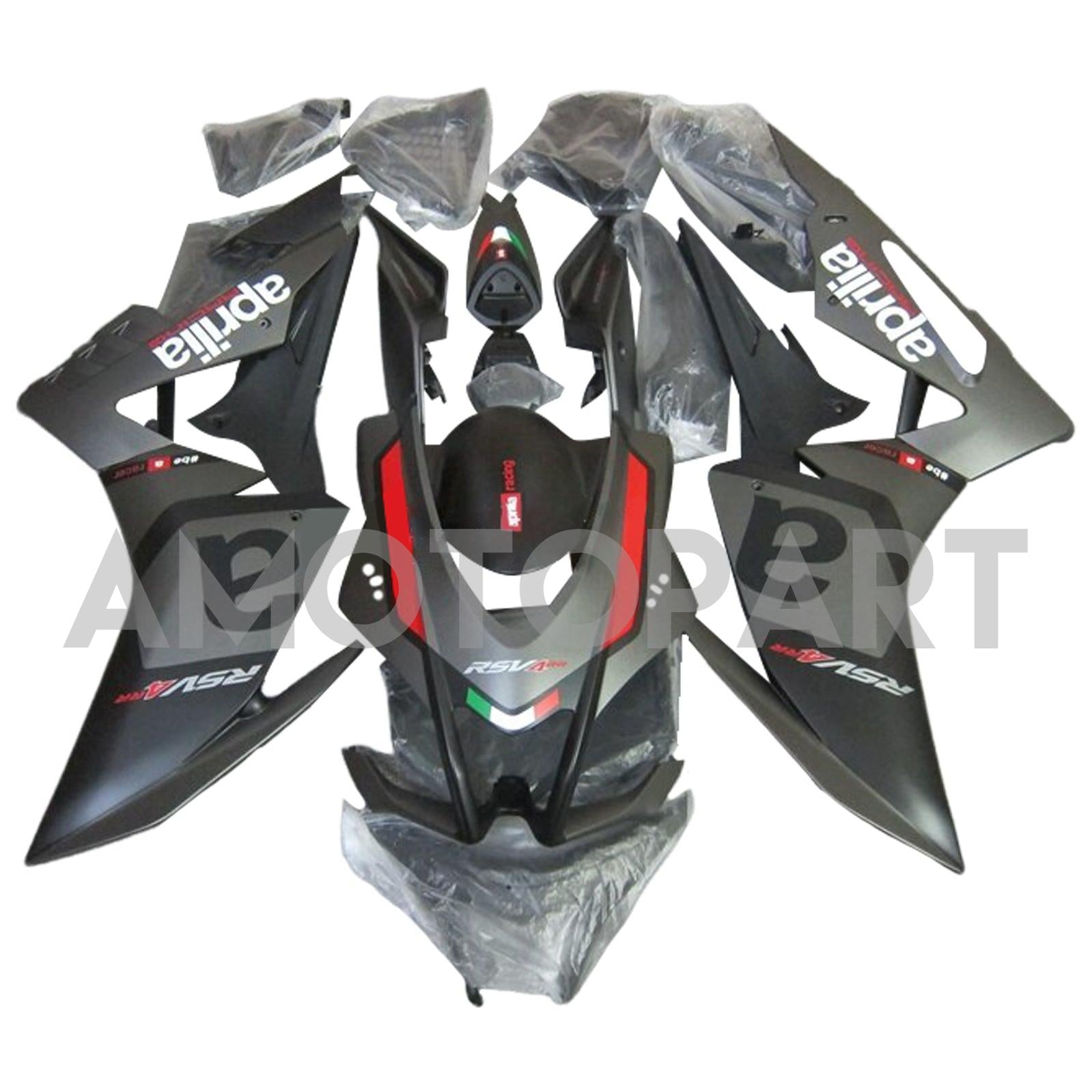 Amotopart Aprilia 2016-2020 RSV4 1000 Red&Black Style3 Fairing Kit