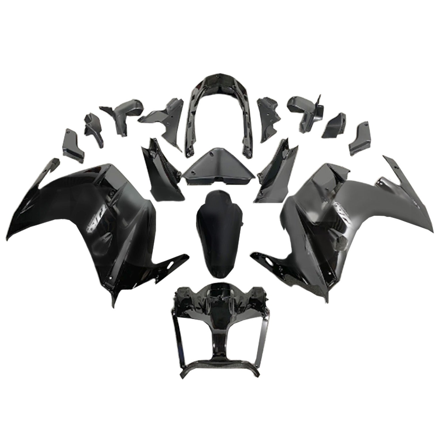 Amotopart Verkleidungssatz für Yamaha FJR 1300, 2001–2006, Schwarz