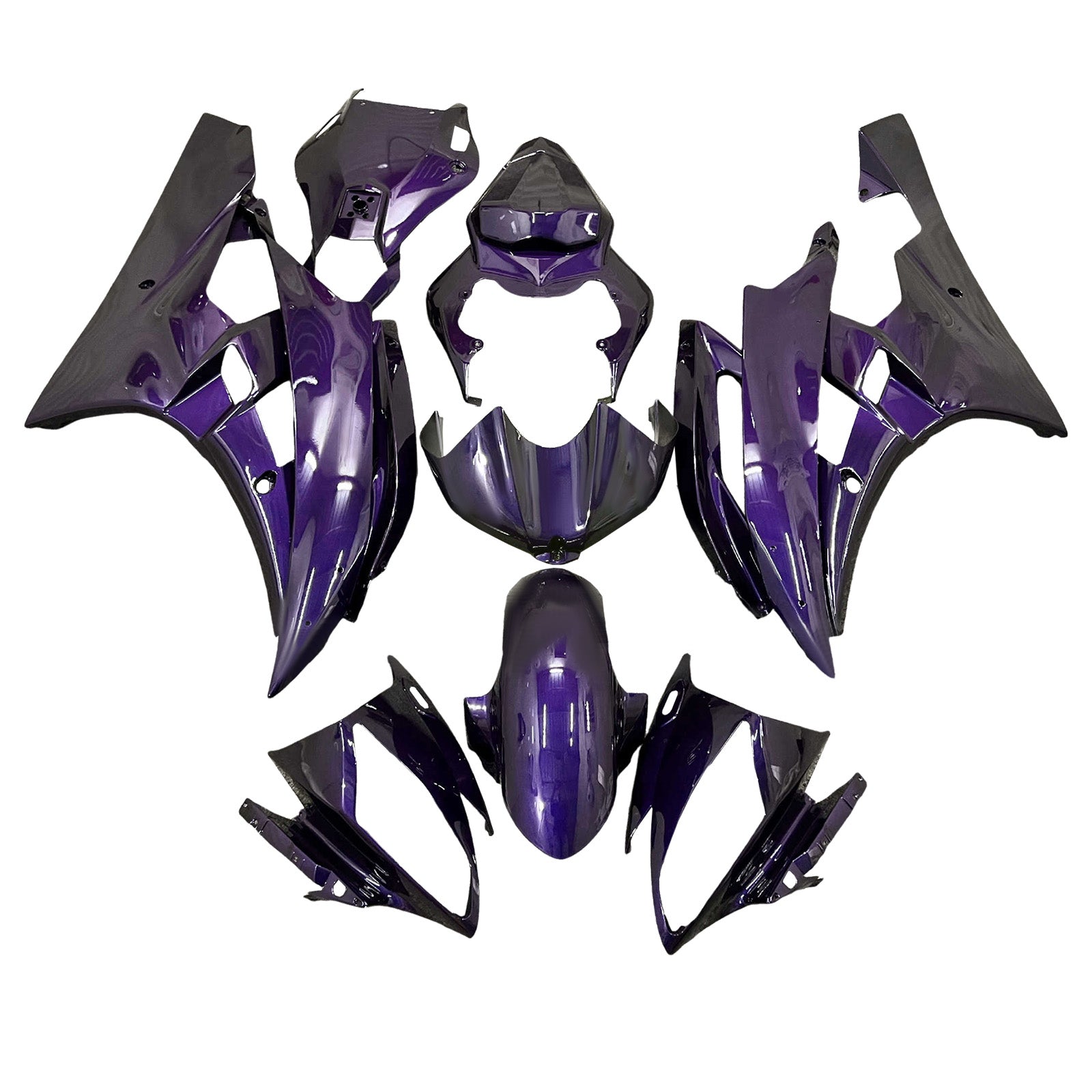 Amotopart 2006-2007 Yamaha YZF-R6 Purple Fairing Kit