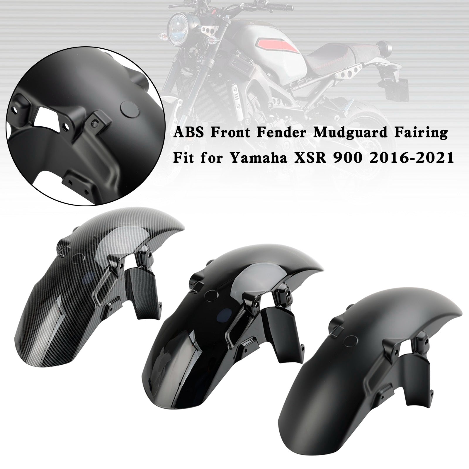 Guardabarros delantero de plástico ABS carenado para Yamaha XSR 900 2016-2021