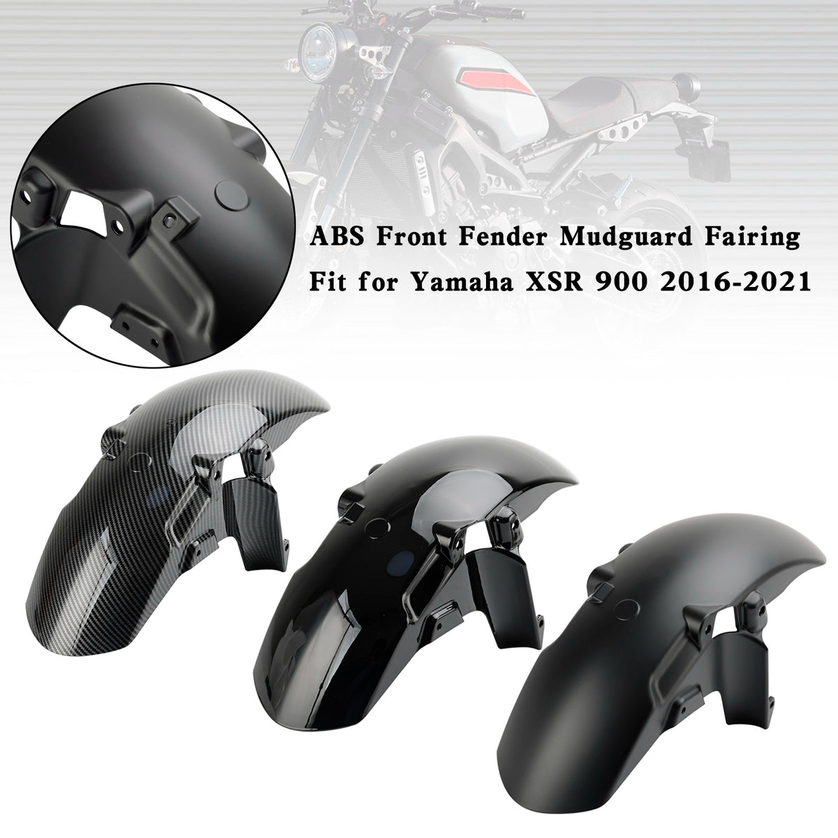 ABS-Kunststoff Kotflügel vorne Kotflügel Verkleidung für Yamaha XSR 900 2016–2021