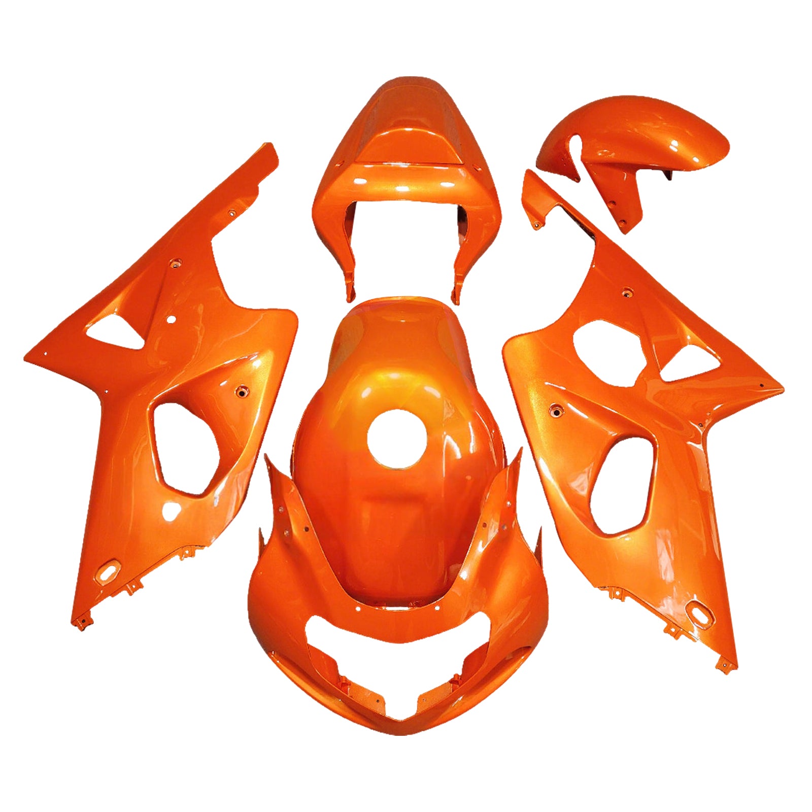 Amotopart 2000-2002 Suzuki GSXR1000 Orange Fairing Kit
