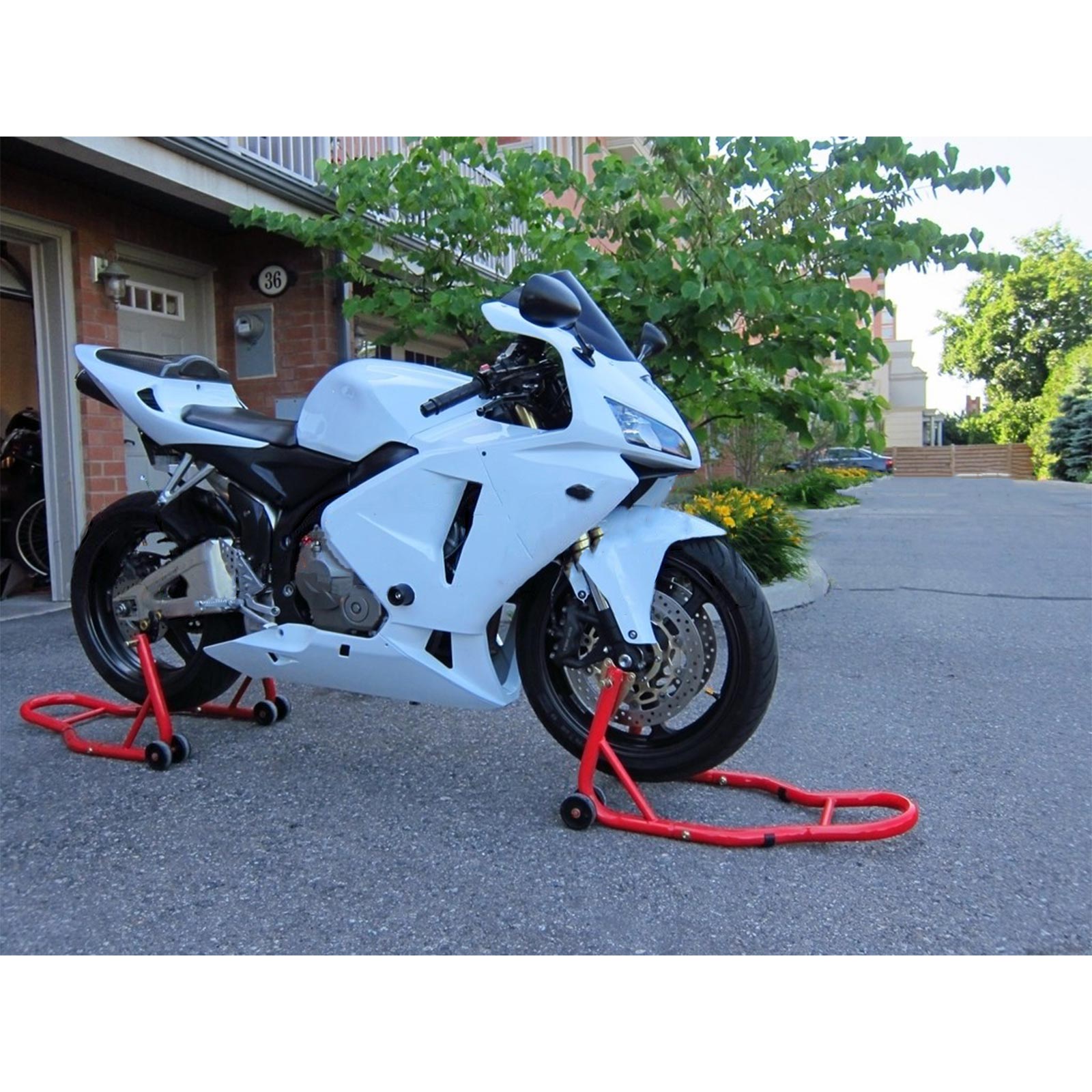 Amotopart 2005-2006 Honda CBR600RR White Fairing Kit