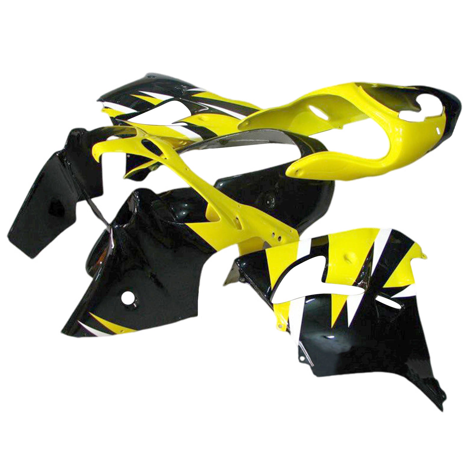 Amotopart 2000-2001 Kawasaki ZX9R Black Yellow Fairing Kit