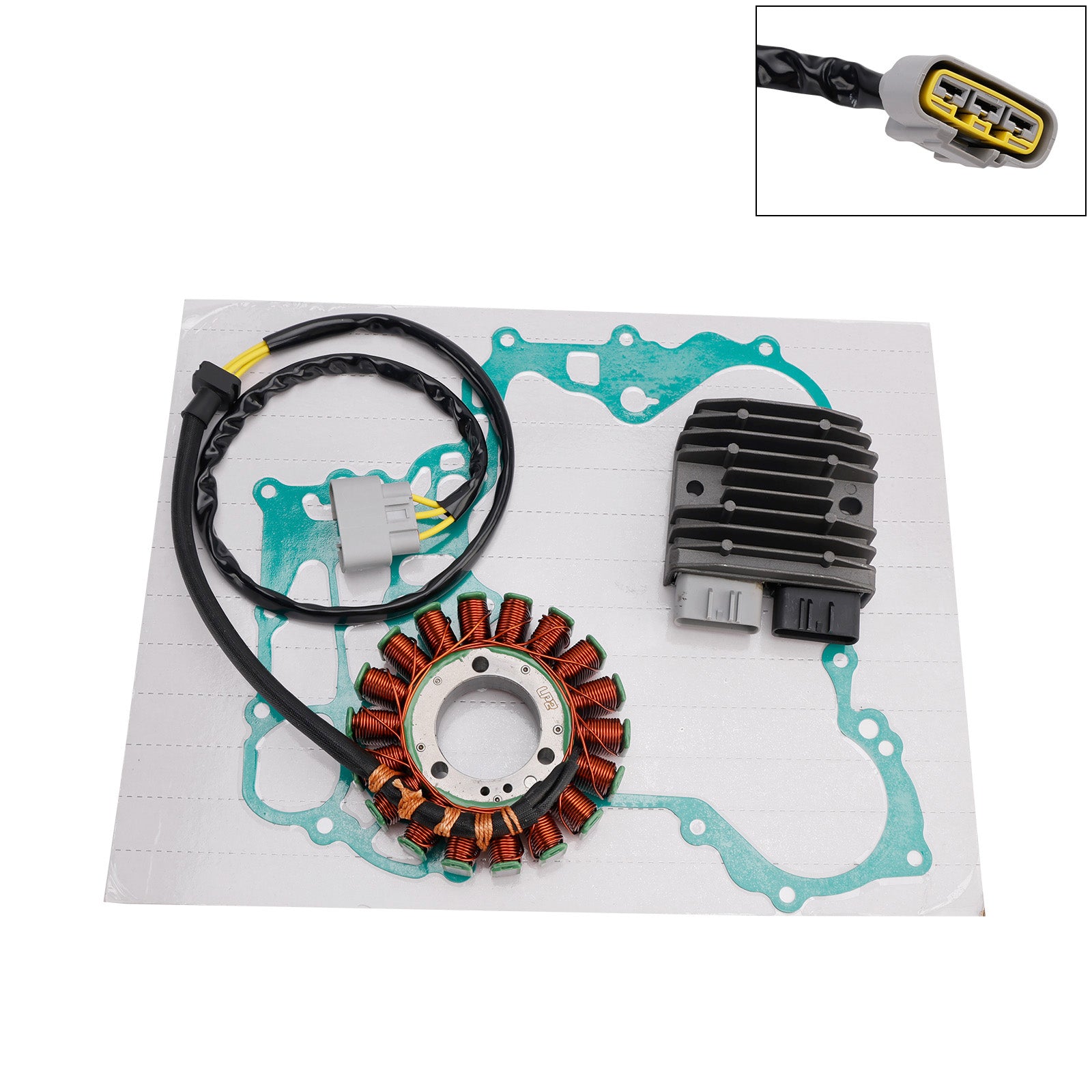 Ski-Doo 600 900 ACE 420296908 420685635 Stator Regulator Rectifier & Gasket