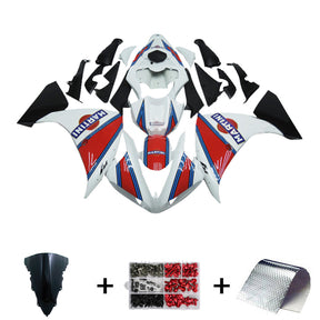 Amotopart 2009-2011 Yamaha YZF 1000 R1 Red with Blue Stripe Fairing Kit