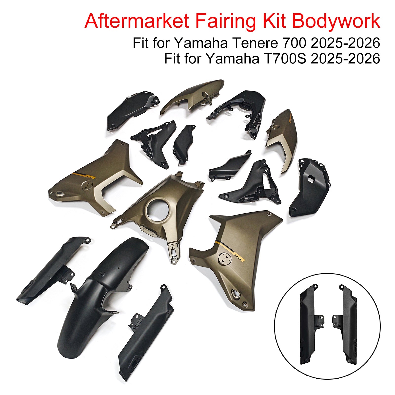 Amotopart 2025-2026 Yamaha Tenere 700 T700S Fairing Kit Collection