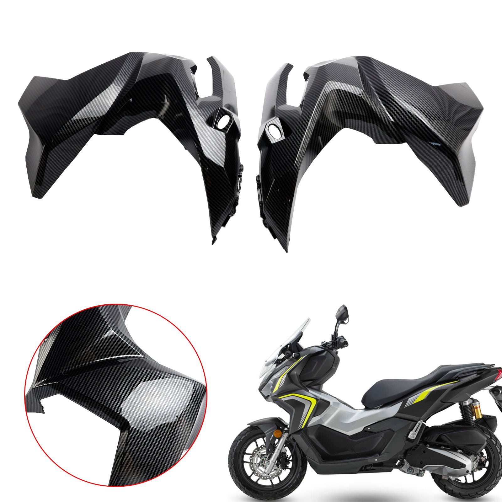 23-24 Honda Adv 160 Frontseitenabdeckung Scheinwerferverkleidung