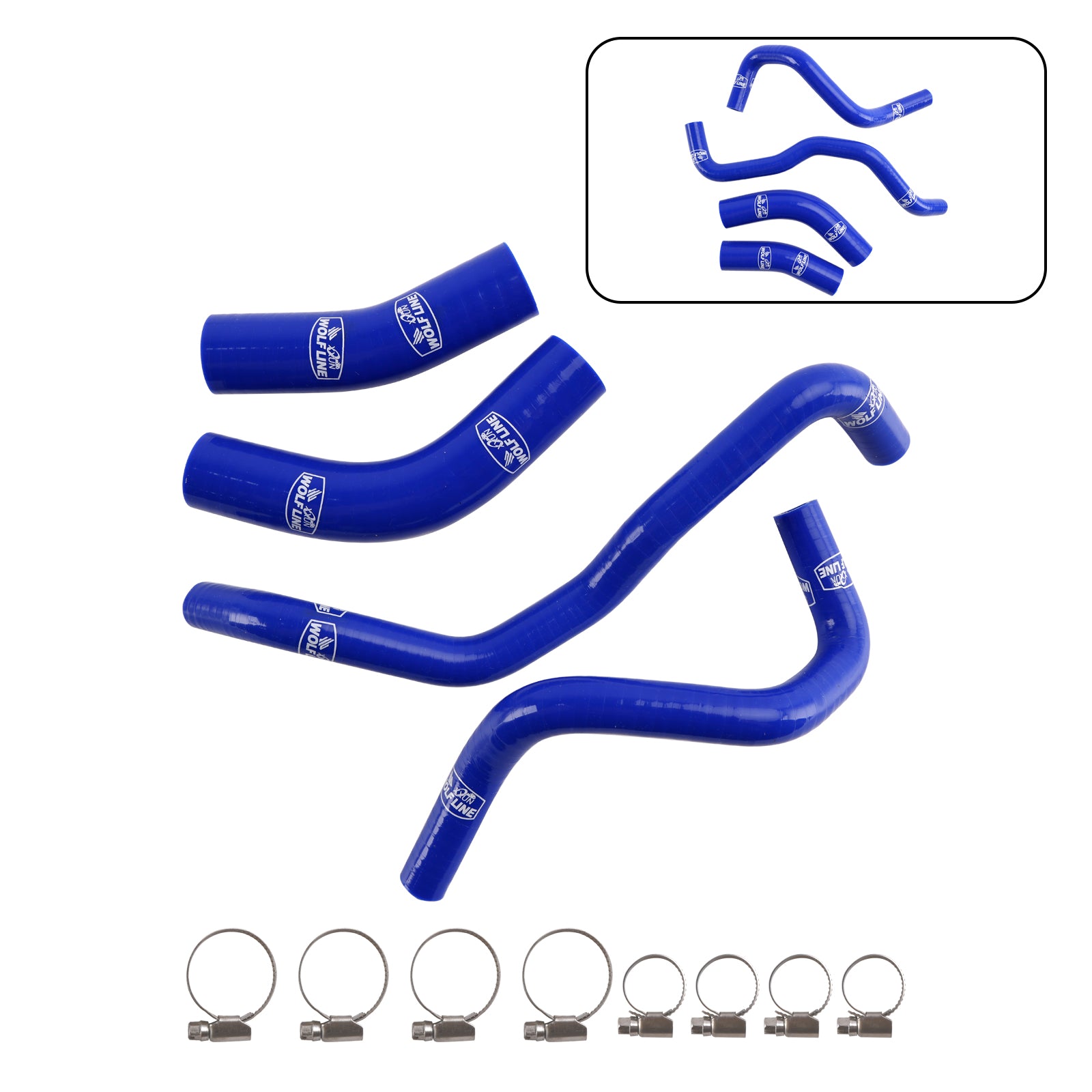 2019-2024 Yamaha Tenere 700 Silicone Radiator coolant Hose kit