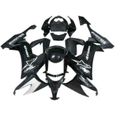 Amotopart 2008-2010 Kawasaki ZX10R Black & White Fairing Kit