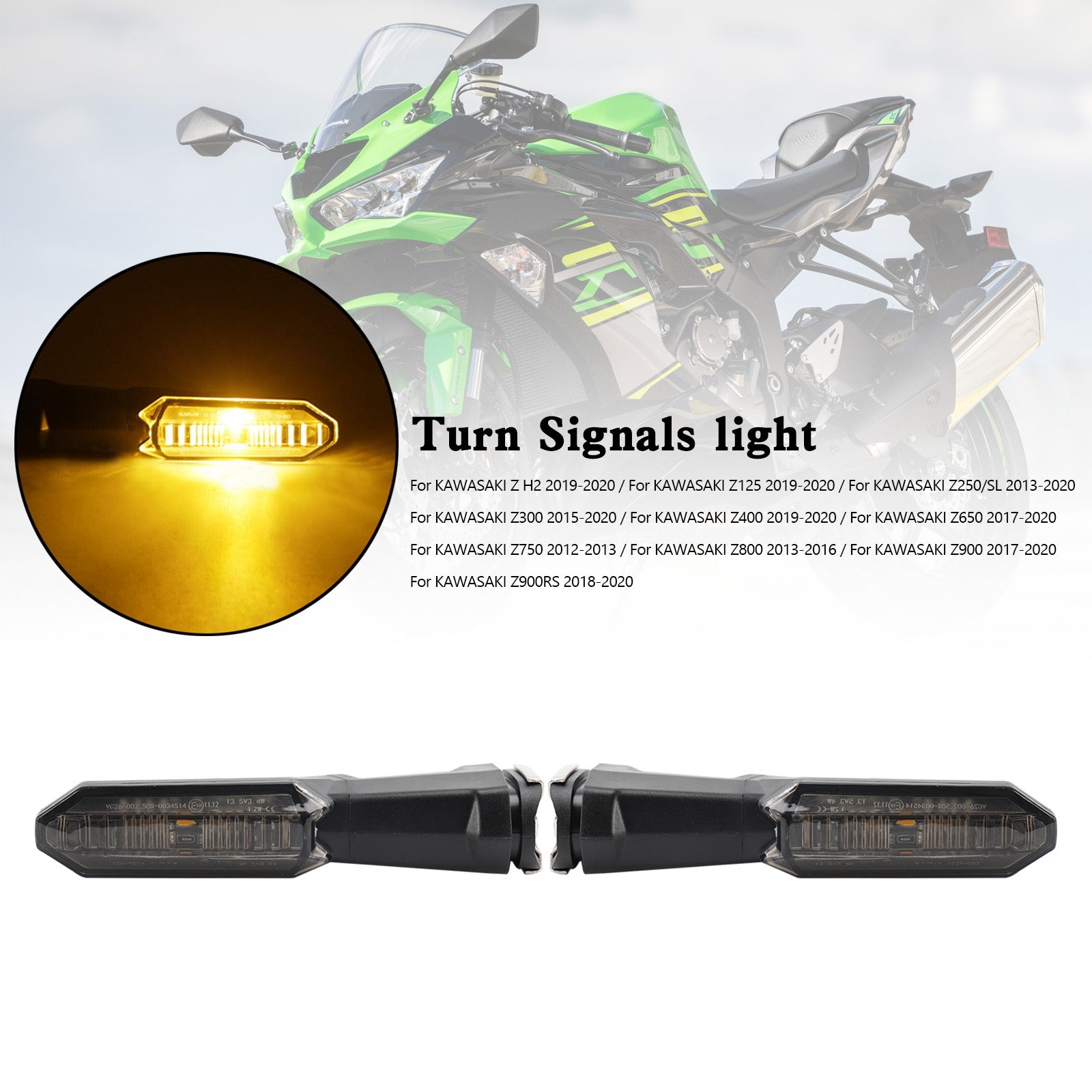 Indicatori di direzione luce Per Kawasaki Z125 Z250 Z400 Z650 Z750 Z800 Z900