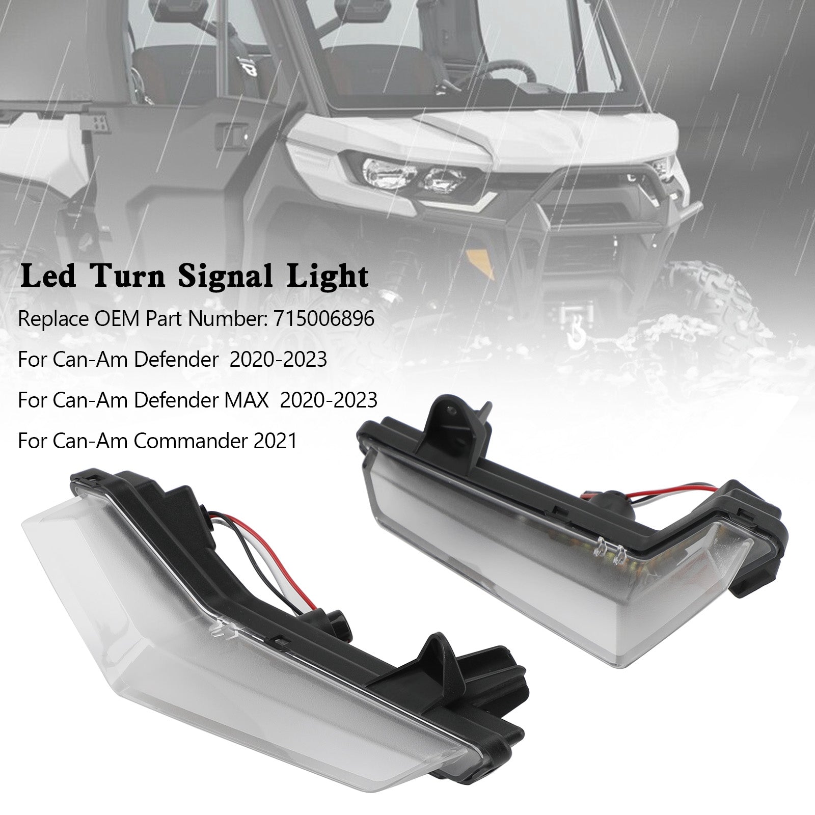 Clignotants avant LED pour Can-Am Defender Max 2020 – 2023