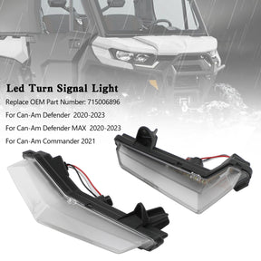 LED Front Turn Signals Light Daytime Running For Can-Am Defender Max 2020-2023