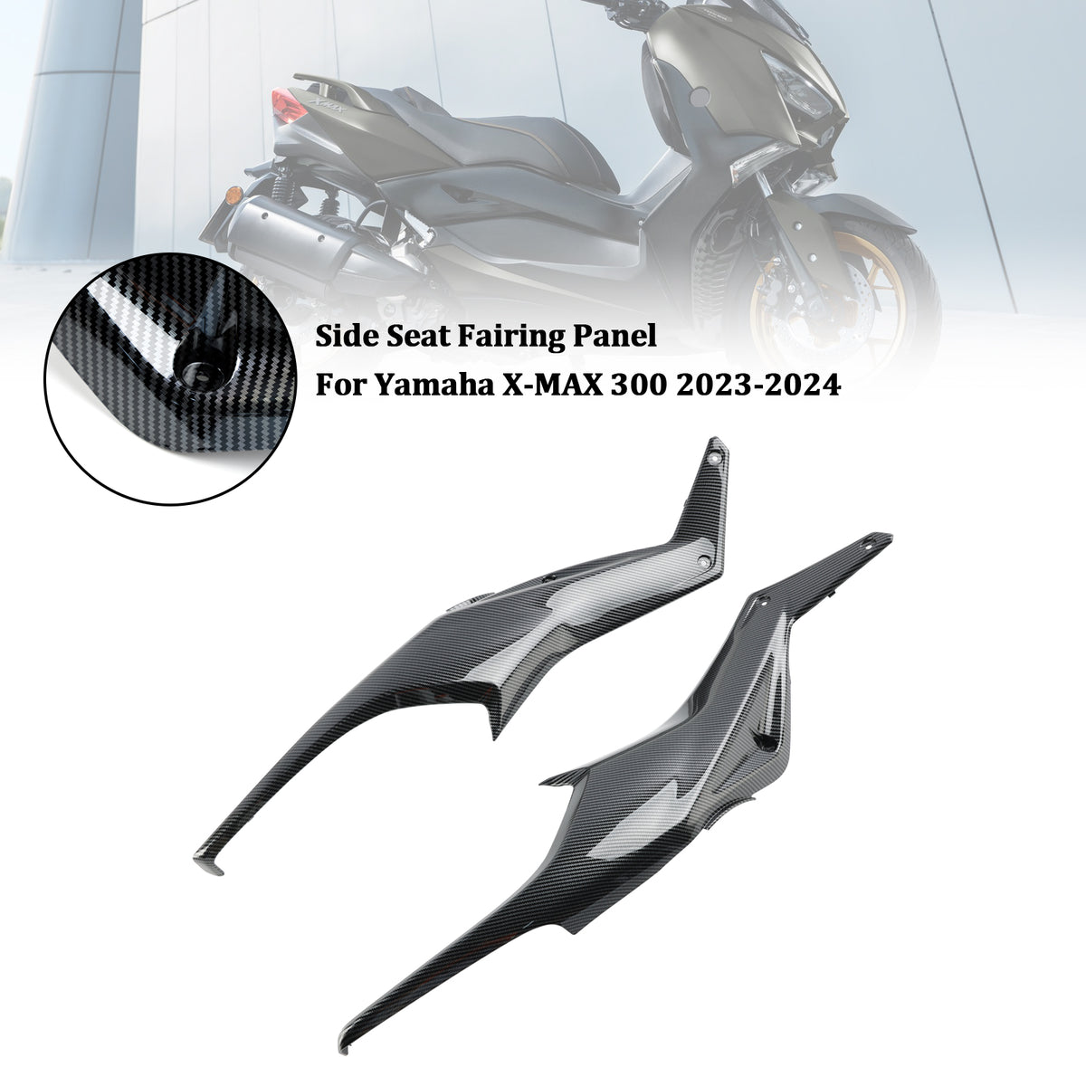 Capot de panneau de carénage de siège latéral arrière Yamaha X-MAX 300 2023-2024