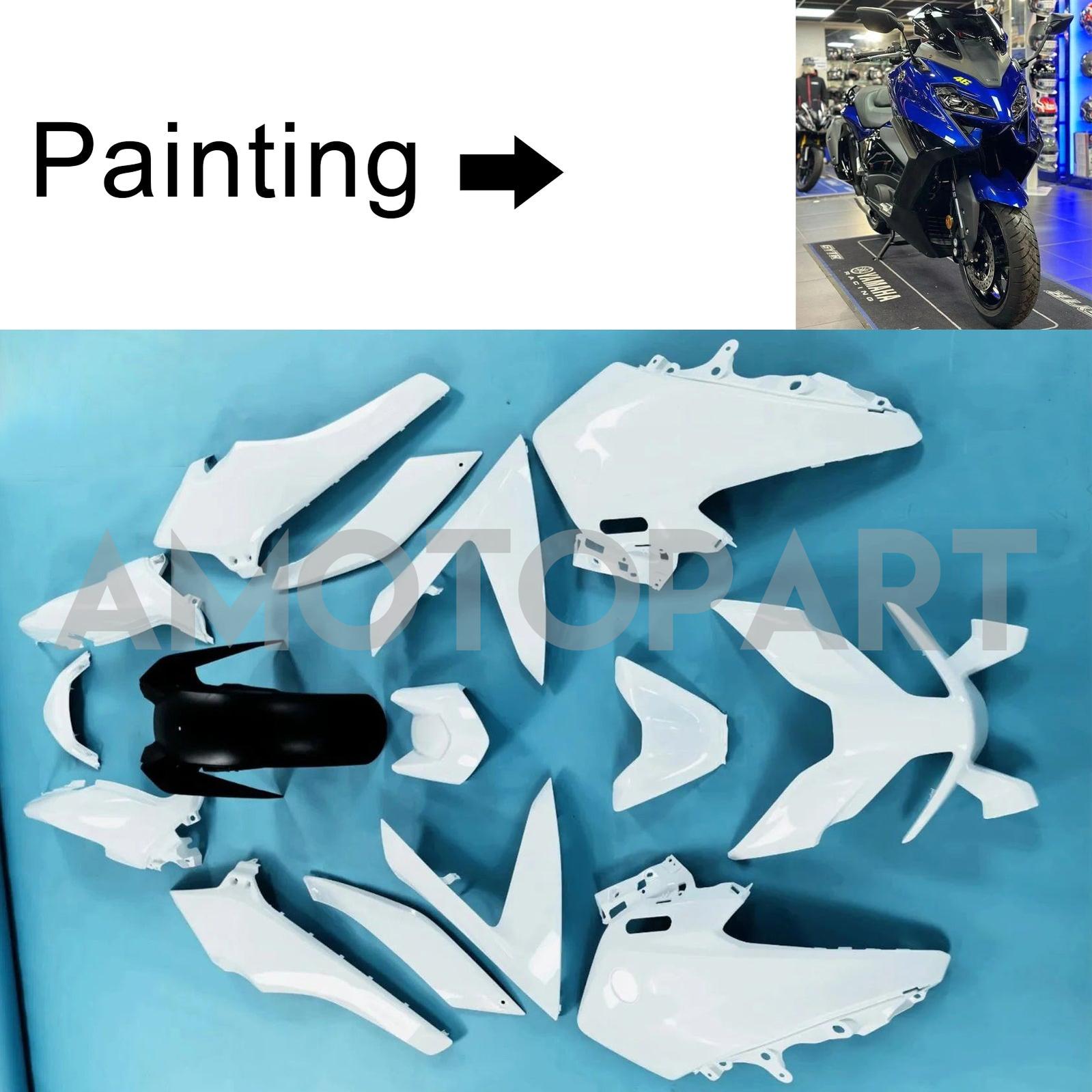 Amotopart 2022-2024 Yamaha TMAX560 Blue Black Fairing Kit
