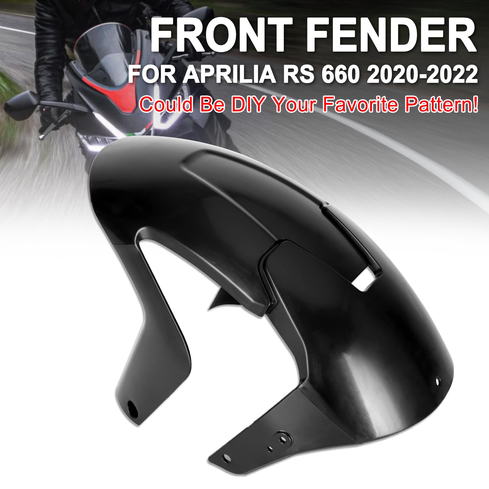 Unpainted ABS Front Fender Mudguard Fairing For Aprilia RS 660 2020-2022