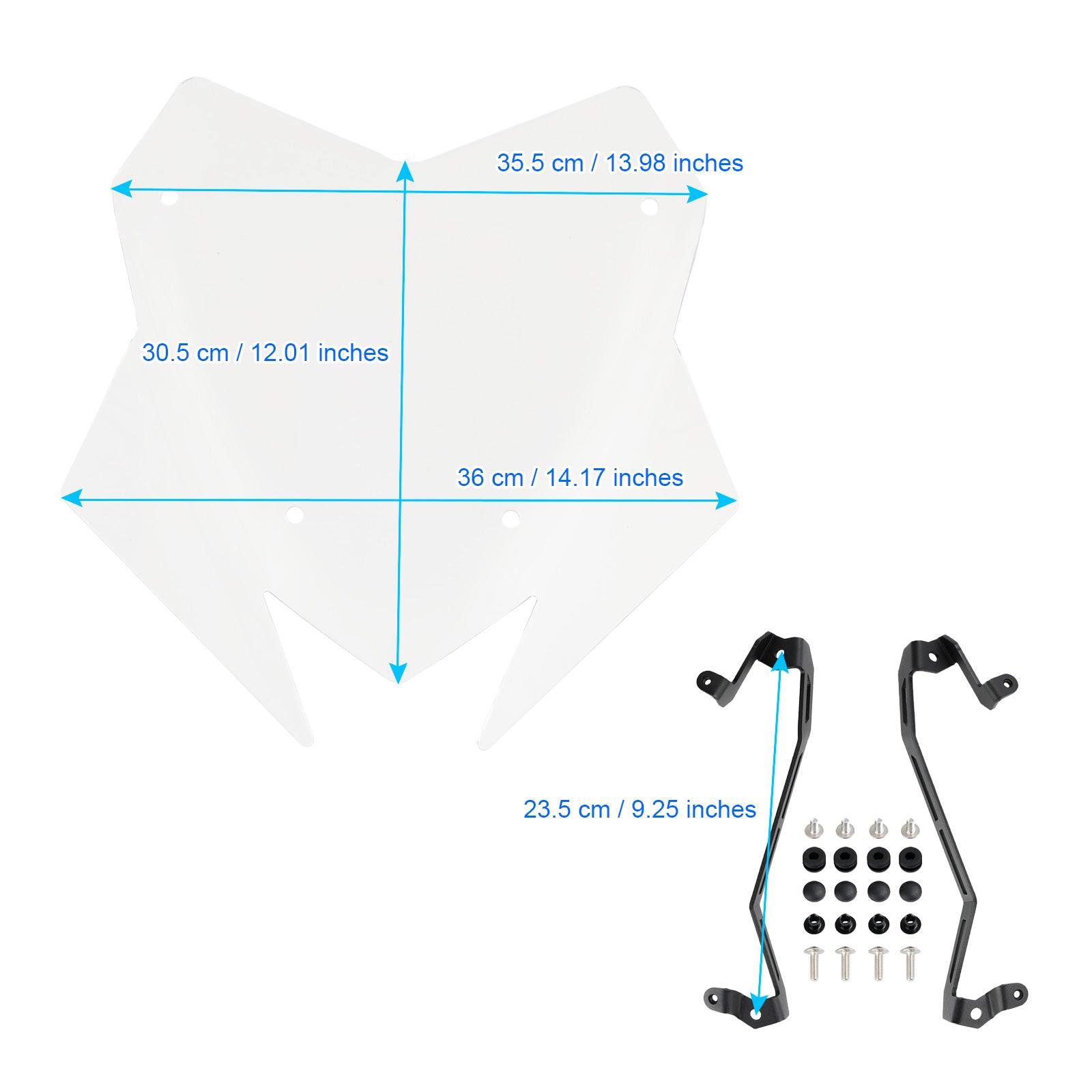 Windshield WindScreen fit for DUCATI MULTISTRADA V4/S/S SPORT 2021-2023