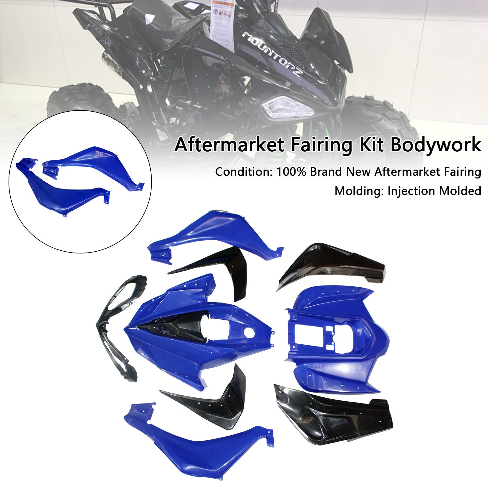 Amotopart Per 110cc 125cc Sport Quad Dirt Bike Atv 4 Ruote Kit Carenatura Collezione