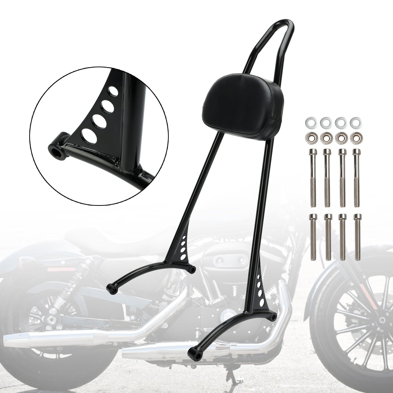 Sportster Iron 883 1200 XL 48 72 Passenger Sissy Bar Backrest