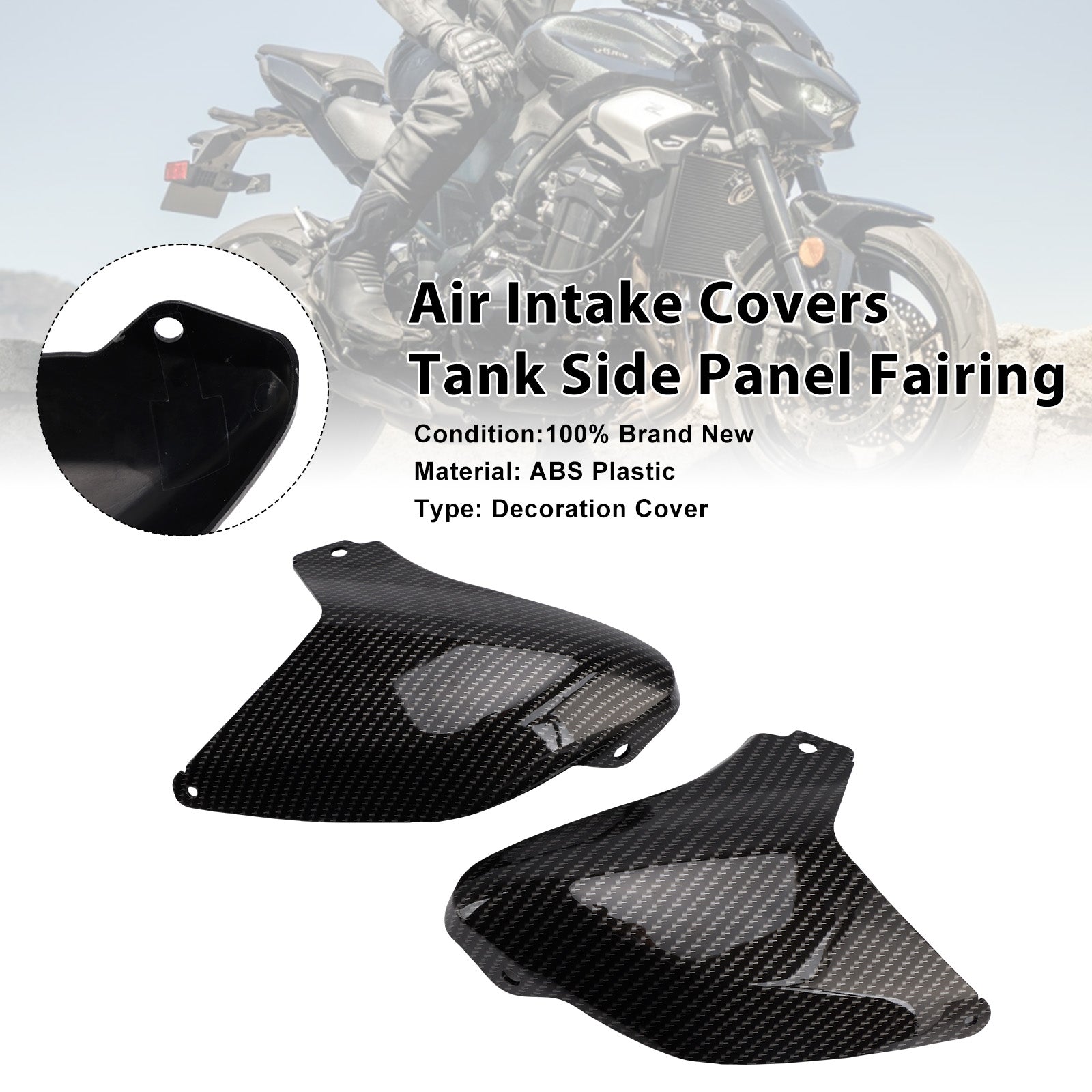 2025-2026 Kawasaki Z900 Air Intake Covers Tank Side Panel Fairing