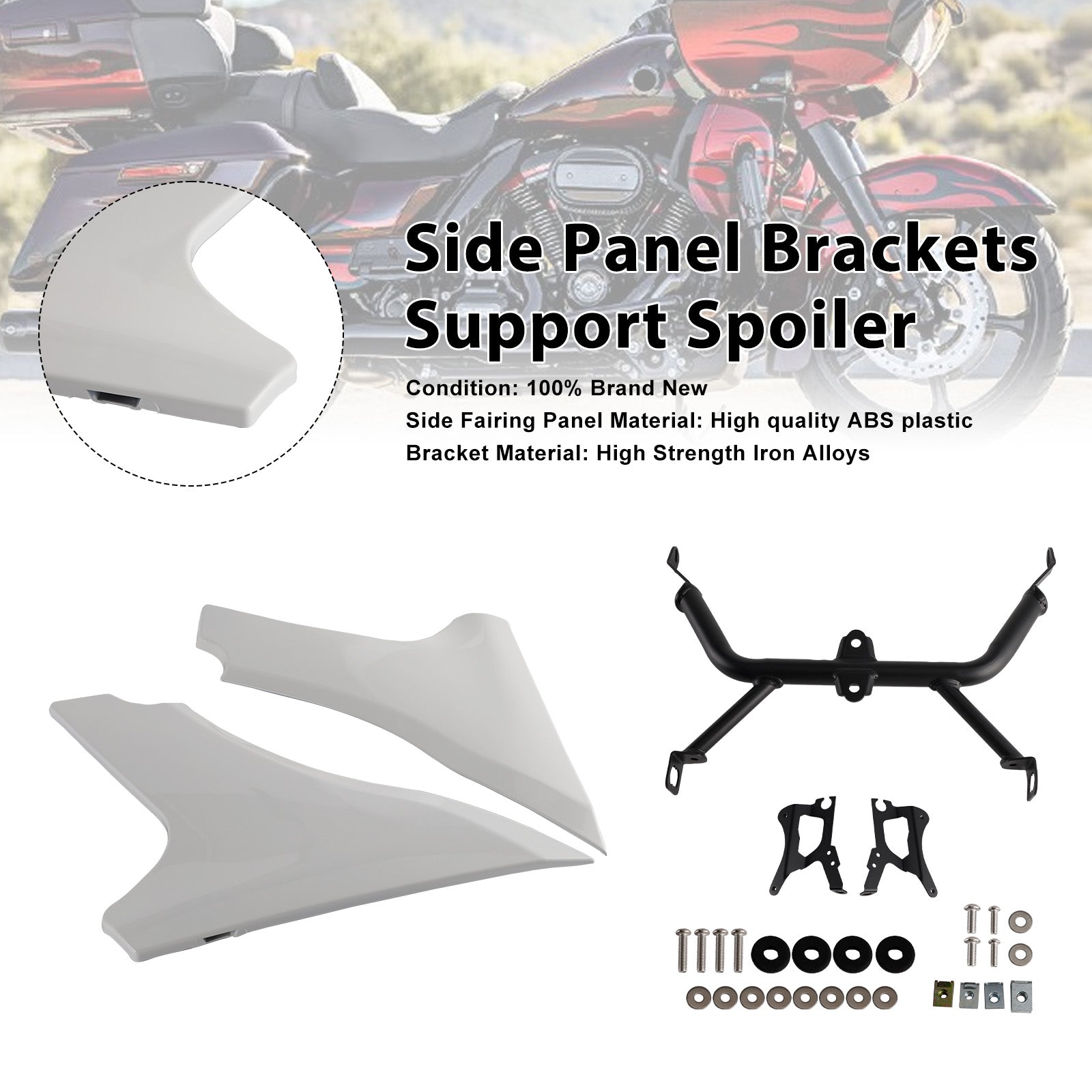 23-25 CVO 121 117 Road Glide FLTRXSESide Panel Brackets Support Spoiler