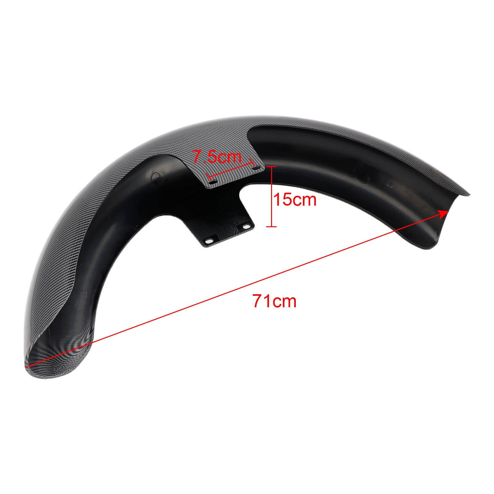 Touring Electra Street Road Glide Bag gers FLHT FLHR19" Wrap Front Fender ABS