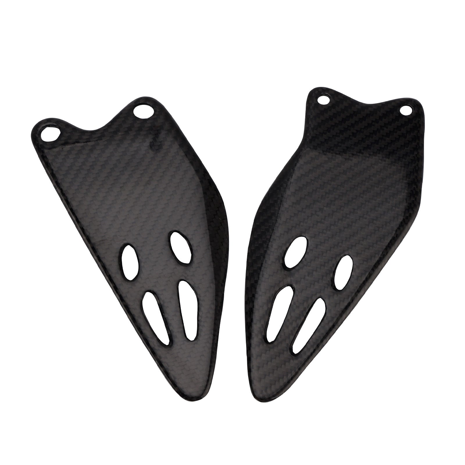 Kawasaki ZX-6R 636 2019-2025 Placa de proteção para pés em fibra de carbono real