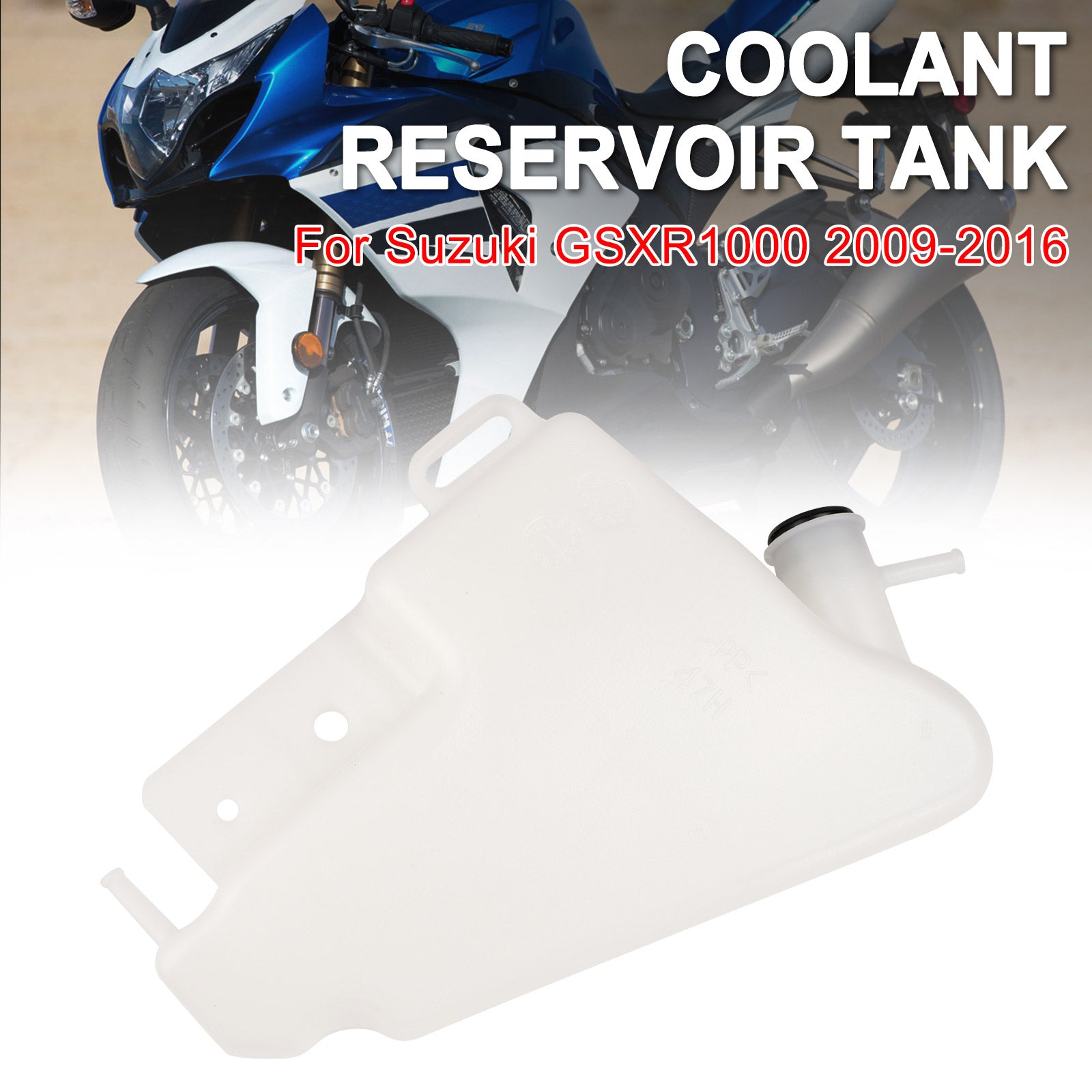 Radiador del tanque del depósito del desbordamiento del refrigerante de agua para Suzuki GSXR1000 2009-2016