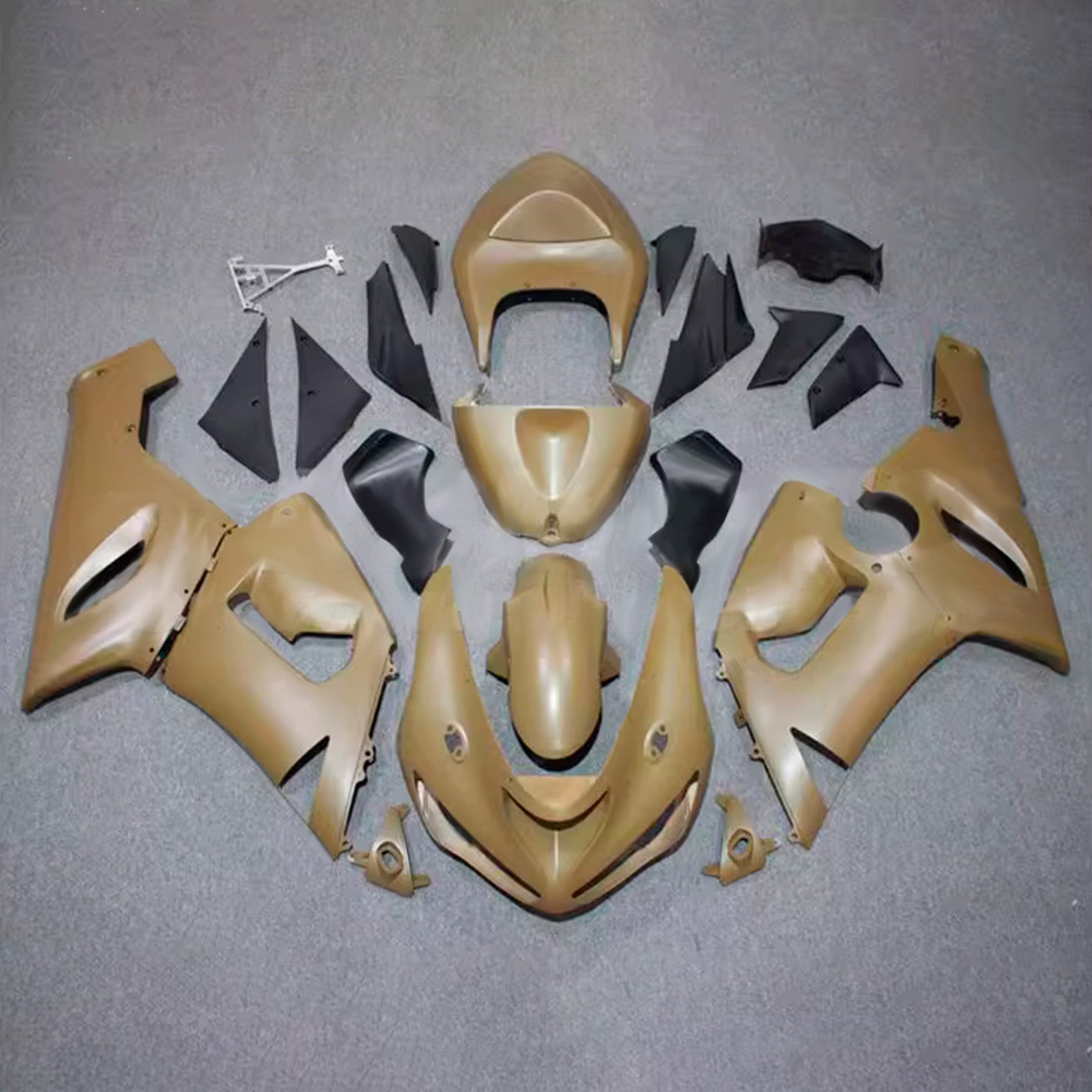 Amotopart 2005-2006 Kawasaki ZX6R 636 Brown Fairing Kit