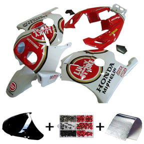 Amotopart 1990-1998 Honda CBR250RR MC22 White Red Fairing Kit