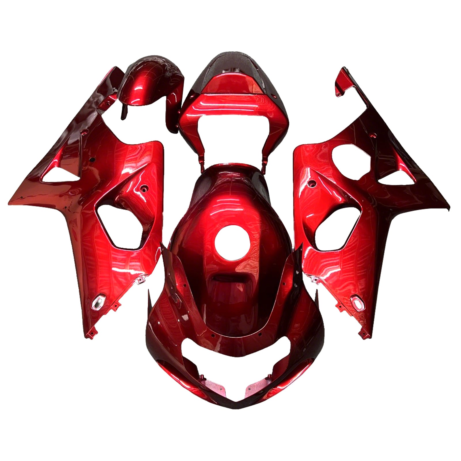 Amotopart 2000-2002 Suzuki GSXR1000 Red Fairing Kit