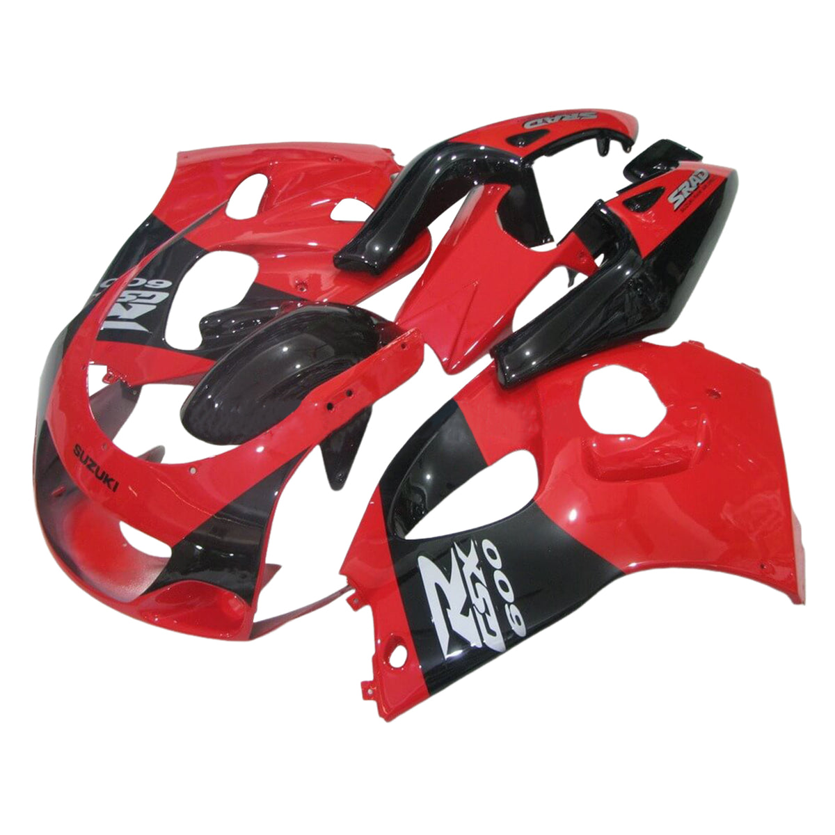 Amotopart Suzuki GSXR600 1996–2000 GSXR750 1996–1999 Rot &amp; Schwarz Style1 Verkleidungsset