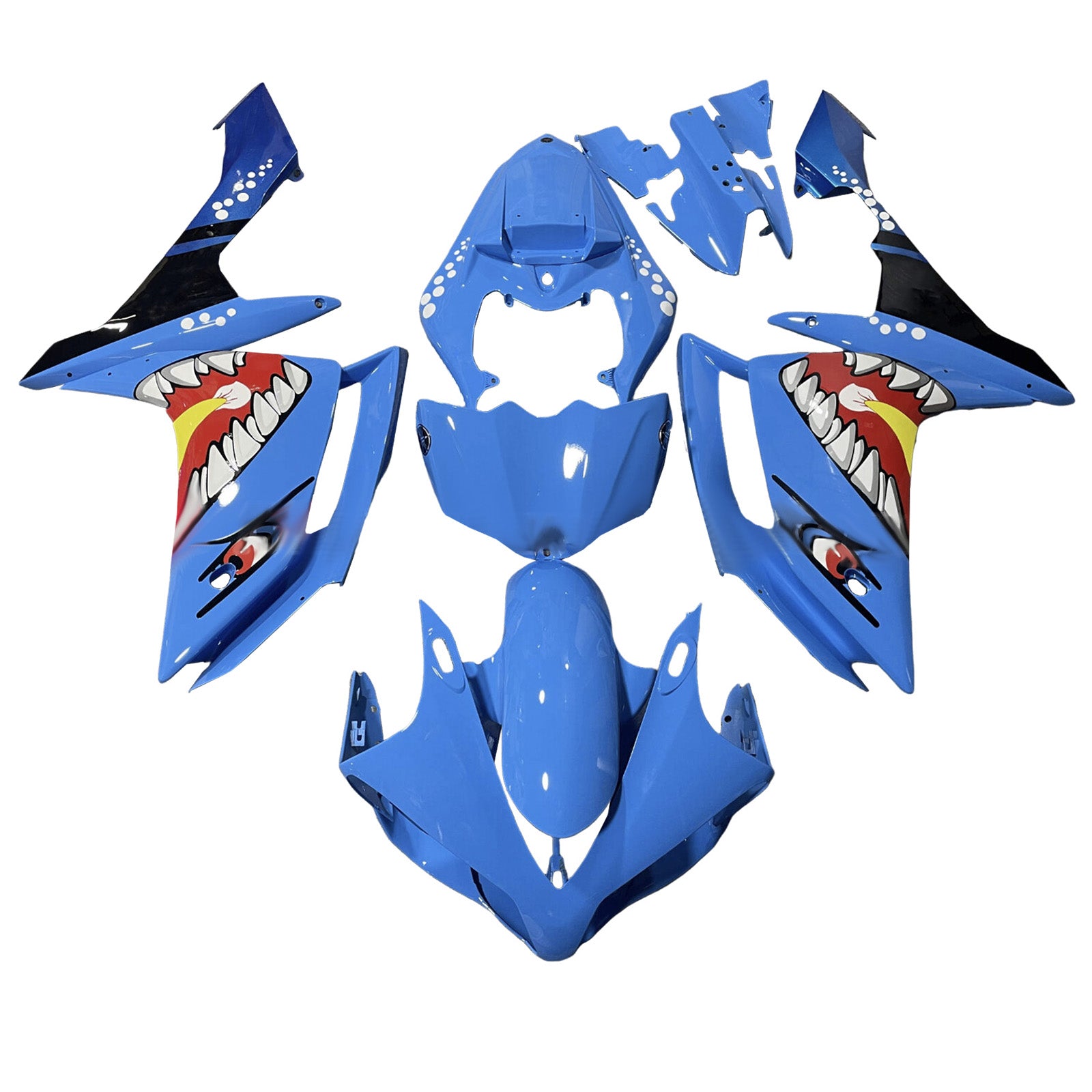 Amotopart 2007-2008 Yamaha YZF-R1 Blue Fairing Kit